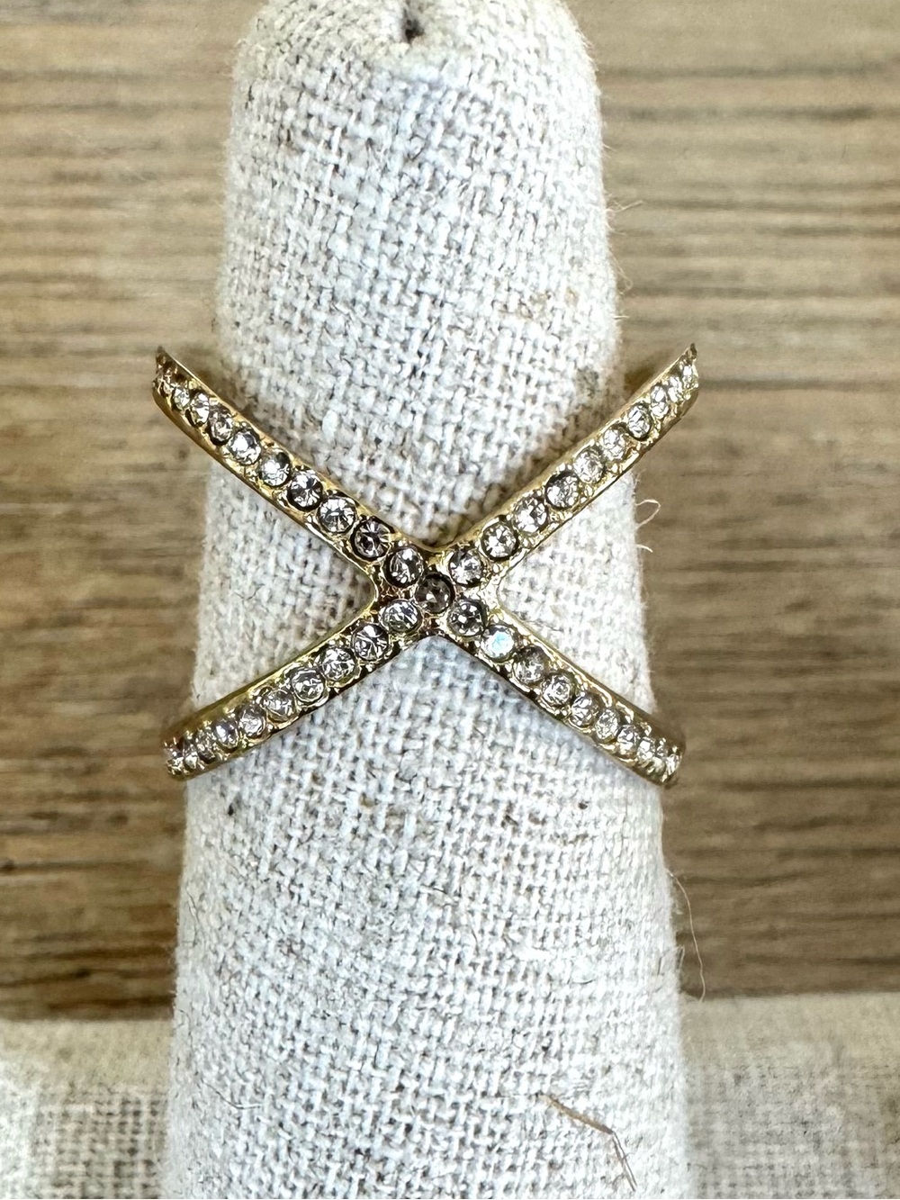 Michael Kors X Ring Gold size 5